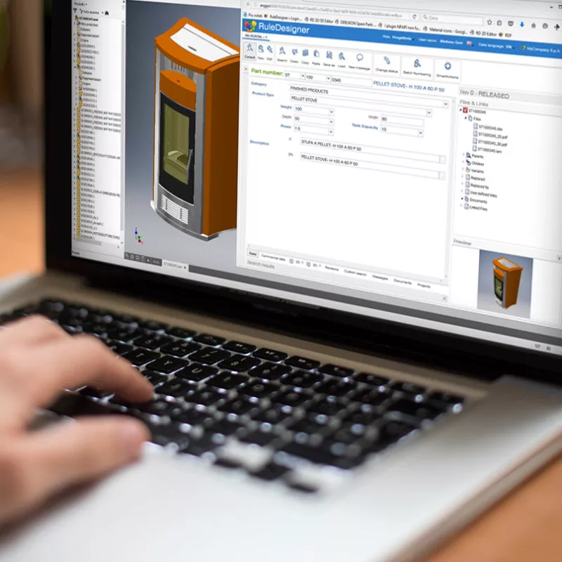 Esempio RuleDesigner PDM integrato con Inventor